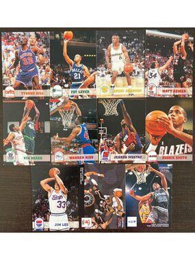1994 Sky Box NBA Hoops Lot Of 11 National Basketball Association Cards NBA
